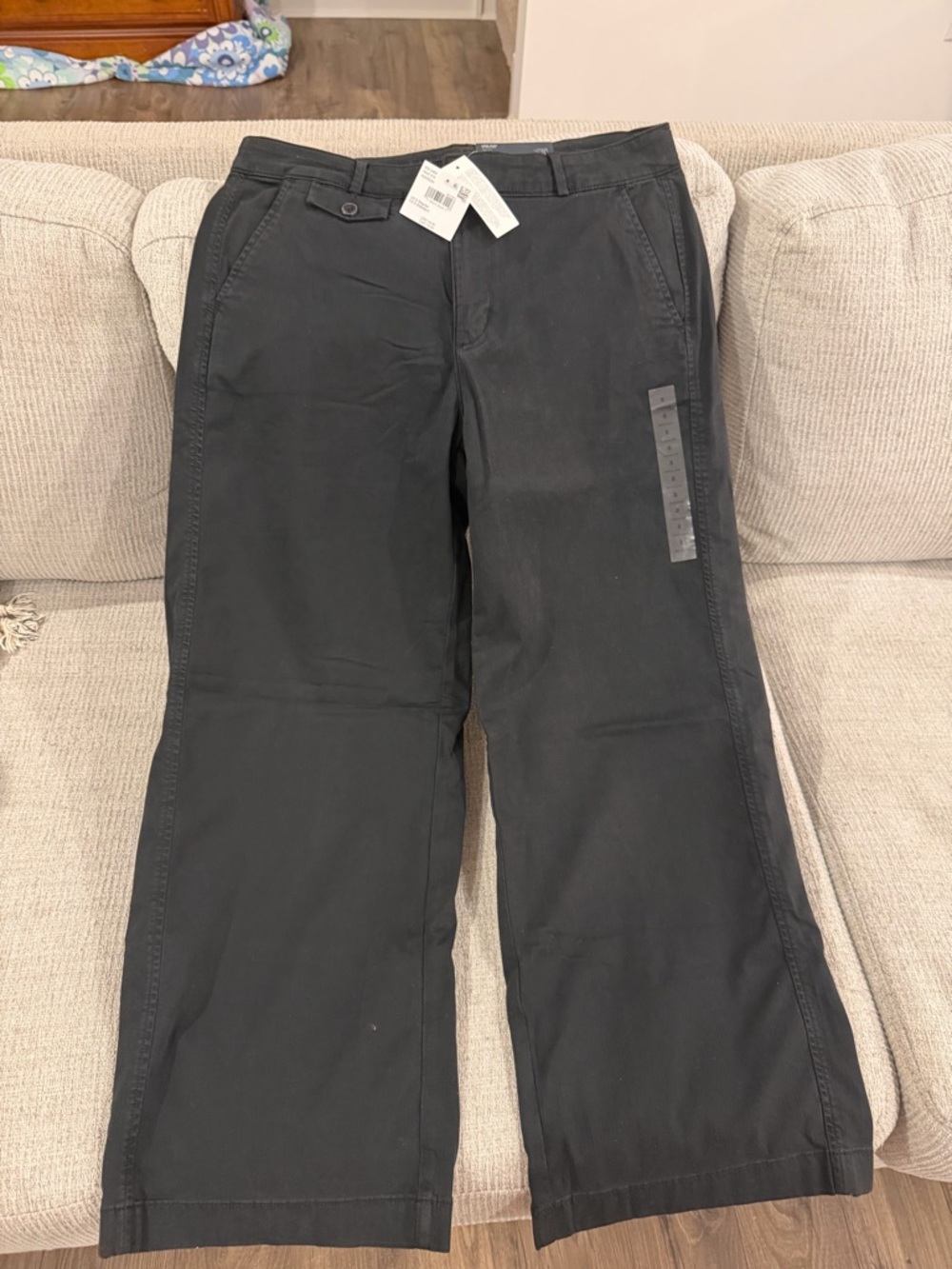 American Eagle Black Casual Pants - Classic Straight Fit